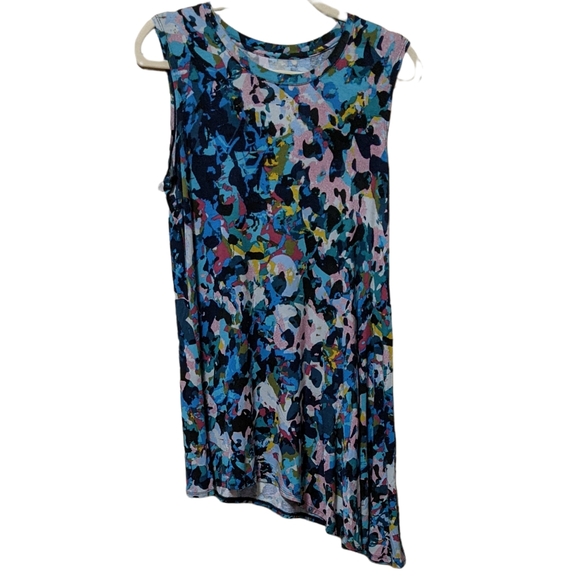 LOGO by Lori Goldstein Tops - 4/$25 LOGO layers summer multi color top sleeveless high low size medium